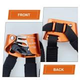 Foot Ascender Upgraded Foot Riser 140kgs Strong Rappelling Gear Equipment for Rock Climbing Tree Arborist, Climbing Rescue Caving, Mountaineering, 8~13MM Rope, Right Foot, 4kN, Orange - Retail: $40