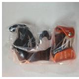 Foot Ascender Upgraded Foot Riser 140kgs Strong Rappelling Gear Equipment for Rock Climbing Tree Arborist, Climbing Rescue Caving, Mountaineering, 8~13MM Rope, Right Foot, 4kN, Orange - Retail: $40