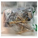 Lighting Wall Sconces Set of 2, Hardwired Brushed Brass Sconce Lighting with Black Fabric Shade Modern Wall Mount Light Fixture for Bathroom Bedroom Living Room Hallway XB-W1307-BS - Retail: $89