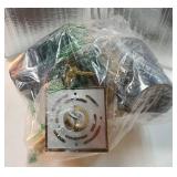 Lighting Wall Sconces Set of 2, Hardwired Brushed Brass Sconce Lighting with Black Fabric Shade Modern Wall Mount Light Fixture for Bathroom Bedroom Living Room Hallway XB-W1307-BS - Retail: $89