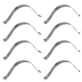 50pcs Spring Clips Stainless Steel Picture Frame Hardware DIY Picture Framing Tools 85x9mm - Retail: $8