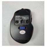 Rechargeable Jiggler Wireless Mouse (BT5.0/3.0 & 2.4G) 4800 DPI Silent USB A & Bluetooth Mouse 6 Buttons, Wide Compatibility - Black - Retail: $16