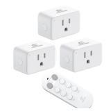 Remote Control Outlet for Seniors, Mobility-Limited Users, Wireless Light Switch for Christmas Decorations, Household Appliances, Expandable Remote Outlet Switch, 15A/1800W, 100ft RF Range - Retail: $