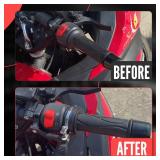 Universal Cruise Control Motorcycle Throttle Assist Lock, Motorcycle Assist Clamp Handlebar Grip Accelerator Assistant Accessory with 7/8 and 1" Diameter Bars - Retail: $20"