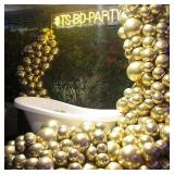 Gold Balloons 50pcs 12 Inch Gold Latex Helium Balloons for Birthday Wedding Anniversary Baby Shower Graduation Bachelorette Retirement Engagement Tea Casino Disco Party Decorations Gold-G101 - Retail: