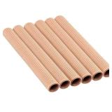 Open Gel Finger Toe Tubes 6 Pcs Fabric Gel Lined Cushion Sleeve Protector for Bunion Hammer Toe Callus Corn Blister Friction - Retail: $9