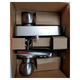 Keypad Door Knob Lock, Keyless Entry Digital Lock with Handle, Electronic Knob for Front Door & Bedroom, Easy Installation, Auto-Locking, Passage Mode, Satin Nickel - Retail: $50