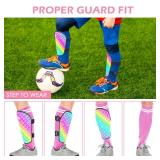 Soccer Shin Guards for Kids Girls Toddler Shin Pads Protection Soccer Gear for Kids 2-7 Years Old Girls Toddler Shin Guards Soccer Equipment for Football Games - Retail: $9
