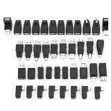 USB Adapter Kit, 40PCS Multiple USB2.0 Adapter Converter Connectors, Compatible USB1.1/1.0 - Retail: $33