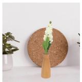 6 Pack Realistic Simulated Hyacinth Artificial White Flowers Decor Bulb Hyacinth for Home Office