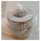 16.5 Feet Stainless Steel Cuban Chains Roll, 7mm Width Miami Curb Link Chains Spool Bulk for Jewelry Making & DIY Craft - Retail: $27