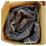 Pack of 2 Decorative Burlap Linen Throw Pillow Covers Modern Farmhouse Vintage Pillowcase Rustic Woven Textured Cushion Cover for Sofa Couch Bed 22x22 Inch Blue - Retail: $25