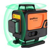 DOVOH 4D Laser Level 360 Self Leveling, High Accuracy Green Beam Rechargeable 4x360 Floor Laser Levels for Construction Tiling Ceiling Framing - Retail: $300