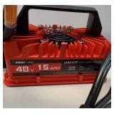 EPOWREY 15 AMP Golf Cart Charger for 48 Volt EZGO RXV & TXT with 3 Pin Triangular Plug-Lead Acid Battery - Retail: $150