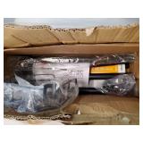 Corner Shower Caddy Tension Pole: 4-Tier Rust-Resistant Adjustable Bathroom Organizer Shelves - 47-121 Inch No-Drill Quick Installation - Space-Saving Storage for Renters Families - Black - Retail: $5