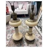 Mid-Century Paul Hanson 1950s  Table Lamps with Brass Accents - Retail: $175
