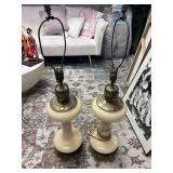 Mid-Century Paul Hanson 1950s  Table Lamps with Brass Accents - Retail: $175