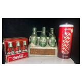 Coca-Cola Bottle Carrier and Glass Bottles Collection - Retail: $75