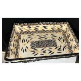 Temptations Floral Pattern Square Baker Rack Set with cutting board - Retail: $45