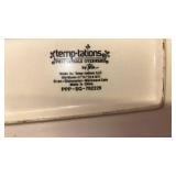 Temptations Floral Pattern Square Baker Rack Set with cutting board - Retail: $45