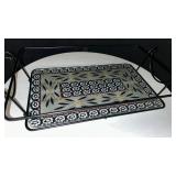 Temptations Floral Pattern Square Baker Rack Set with cutting board - Retail: $45