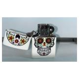 Zippo Sugar Skull Lighter - Retail: $35