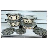 Temp-tations Floral Lace Bowl Set  - Retail: $85