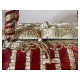 Vintage Soure Bag - Wicker Purse w/ Circus Theme