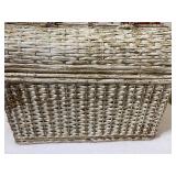 Vintage Soure Bag - Wicker Purse w/ Circus Theme