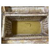 Vintage Soure Bag - Wicker Purse w/ Circus Theme