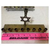 Vintage Hanukkah Menorahs (3), Silver Plate and Brass