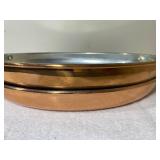 Oval Copper Pans (2), New Condition