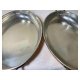Oval Copper Pans (2), New Condition