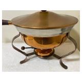 Vintage Copper Chafing Dish