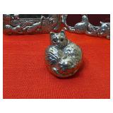 Arthur Court Designs Cat Themed Frames (2) and Paperweight w/ Boxes