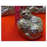 Arthur Court Designs Cat Themed Frames (2) and Paperweight w/ Boxes