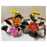 Metal Flower Candle Holders