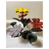 Metal Flower Candle Holders