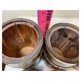 Vintage Wood Canisters, New Condition