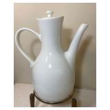 Vintage Coffee Pot w/ Warmer, Shoe Themed Coffee Mugs