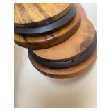 Glass Canisters and Wood Napkin Rings (6 Packs), All New, Please Read Description