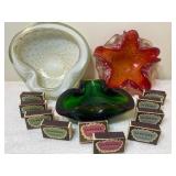 Vintage Ashtrays, Matches