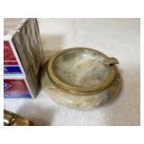 Vintage Ashtrays, Matches, Enamel Match Books