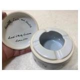 Vintage Ashtrays, Matches, Enamel Match Books