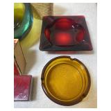 Vintage Ashtrays, Matches, Enamel Match Books