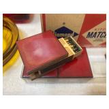 Vintage Ashtrays, Matches, Enamel Match Books