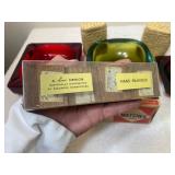 Vintage Ashtrays, Matches, Enamel Match Books