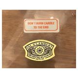 Val Saint Lambert Crystal Candle Holders