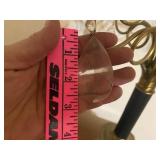 Vintage Brass and Black Candelabra Style Table Lamp