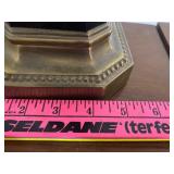 Vintage Brass and Black Candelabra Style Table Lamp